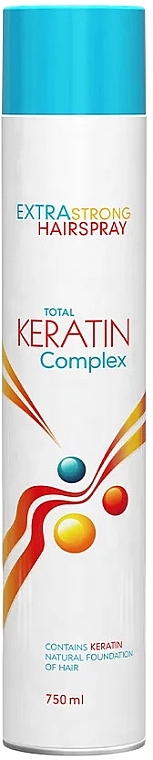 Ekstra mocny lakier do włosów - Cece Cosmetics Total Keratin Complex Extra Strong Hairspray — Zdjęcie N1