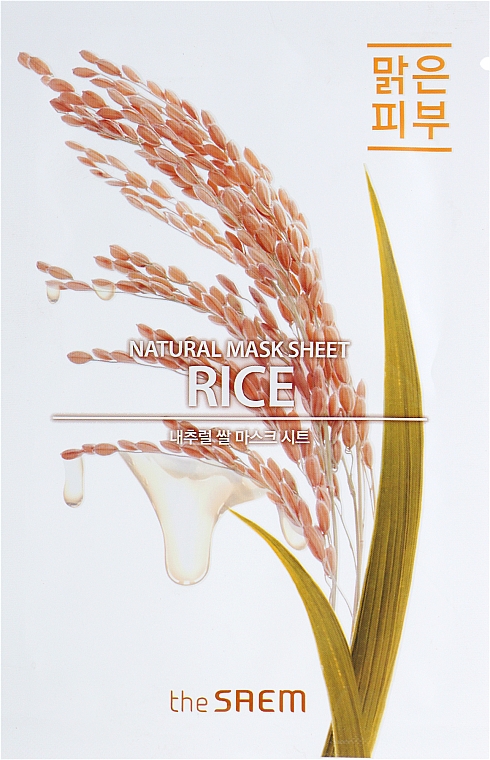 Odżywcza maska w płachcie - The Saem Natural Mask Sheet Rice — Zdjęcie N1