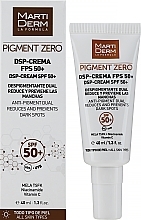 Depigmentujący krem ​​do twarzy - MartiDerm Pigment Zero DSP-Cream SPF 50+ — Zdjęcie N2