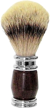 Kup Pędzel do golenia, palisander - Golddachs Shaving Brush Silver Tip Badger Rose Wood Silver