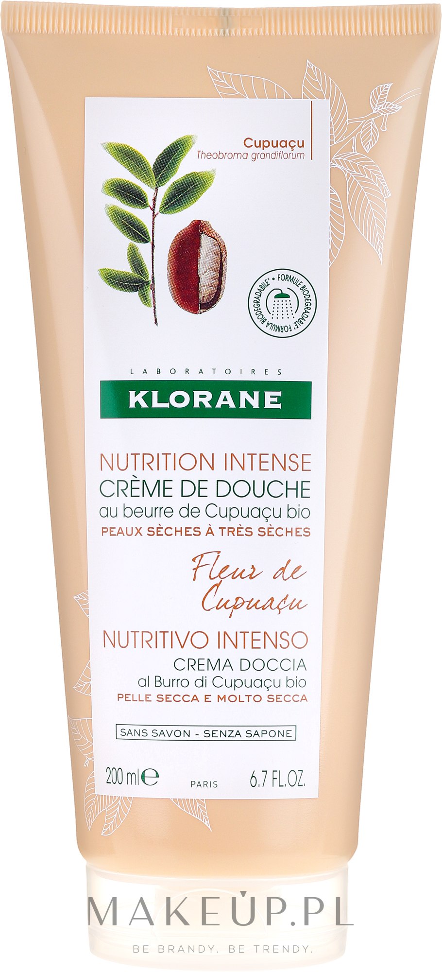 Krem pod prysznic - Klorane Cupuacu Flower Nourishing Shower Cream — Zdjęcie 200 ml