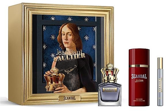 Jean Paul Gaultier Scandal Pour Homme - Zestaw (edt/50ml + deo/150ml + edt/10ml) — Zdjęcie N1