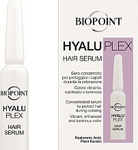 Skoncentrowane serum chroniące włosy podczas zabiegu koloryzacji - Biopoint Hyaluplex Hair Serum — Zdjęcie N2