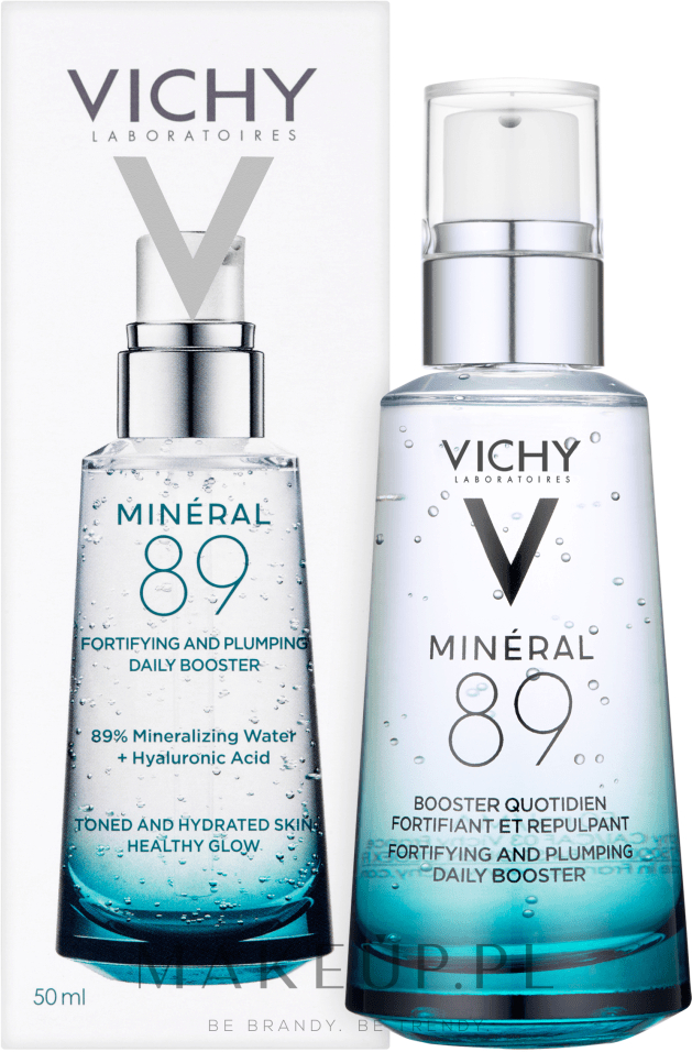 Vichy Mineral 89 Fortifying And Plumping Daily Booster - Hialuronowy booster do twarzy — Zdjęcie 50 ml