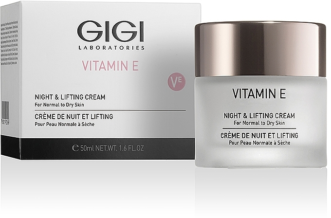 Nocny krem liftingujący - Gigi Vitamin E Night & Lifting Cream — Zdjęcie N2