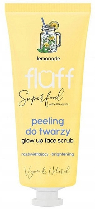 Rozświetlający peeling do twarzy - Fluff Super Food Face Glow Up Face Scrub — Zdjęcie N1