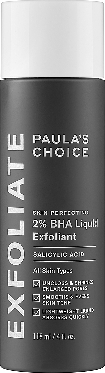 Tonik z kwasem salicylowym 2% - Paula's Choice Skin Perfecting 2% BHA Liquid Exfoliant — Zdjęcie N1