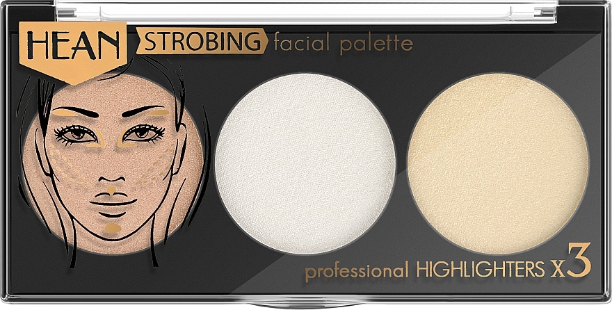 Paletka do makijażu - Hean Strobing Facial Palette — Zdjęcie N2