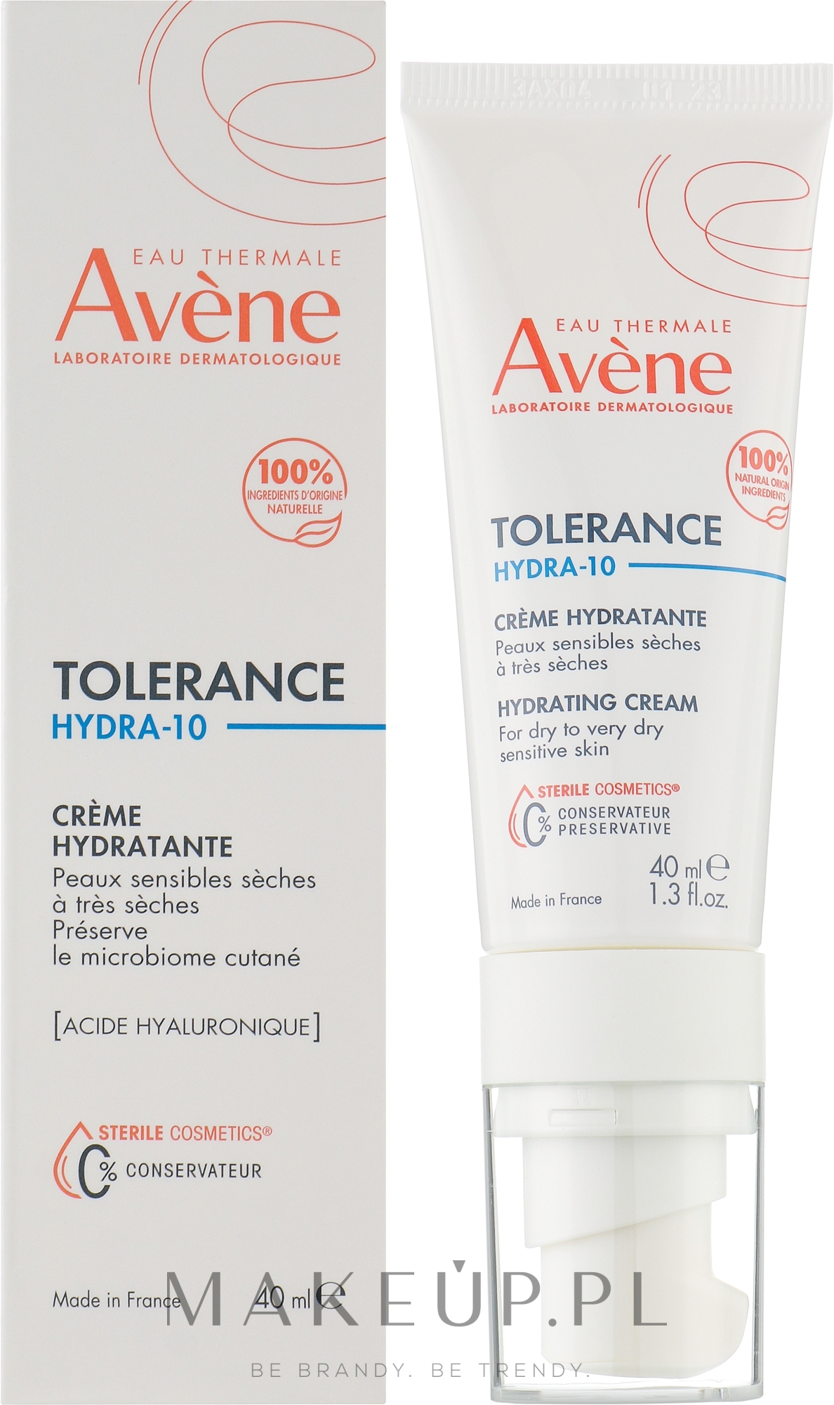 Krem nawilżający - Avene Tolerance Hydra-10 Hydrating Cream — Zdjęcie 40 ml