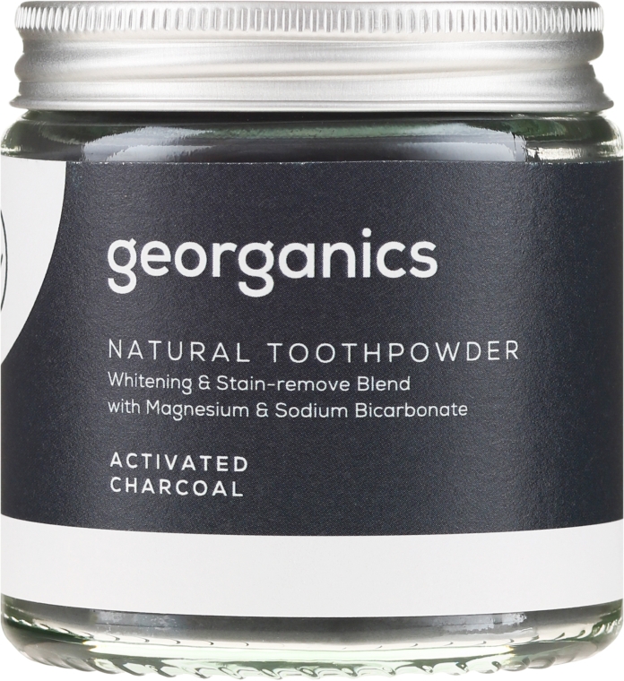 Naturalny proszek do zębów - Georganics Activated Charcoal Natural Toothpowder — Zdjęcie N5