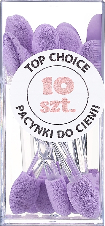 Aplikatory cieni do powiek, 35258, fioletowe - Top Choice Eyeshadow Applicators — Zdjęcie N1