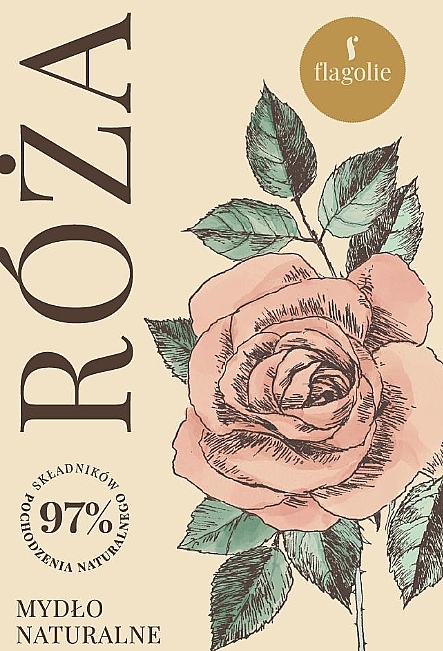Mydło naturalne Róża - Flagolie Natural Soap Rose — Zdjęcie N1