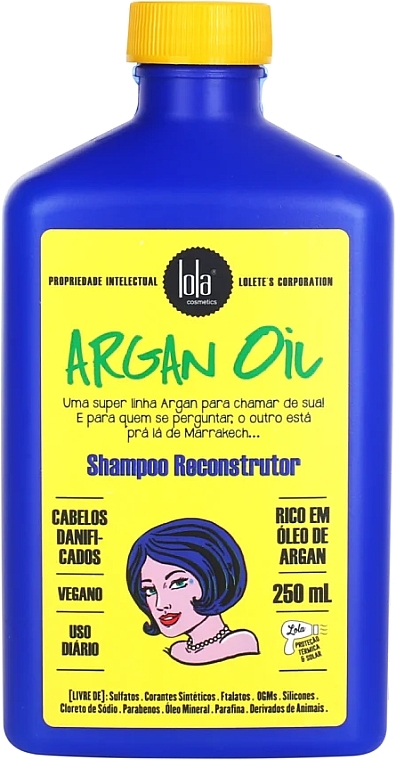 Rewitalizujący szampon z olejem arganowym - Lola Cosmetics Argan Oil Reconstructing Shampoo — Zdjęcie N1
