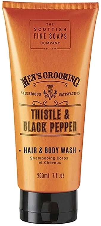 Szampon i żel pod prysznic 2 w 1 dla mężczyzn - Scottish Fine Soaps Men's Thistle & Black Pepper Hair Body Wash — Zdjęcie N1
