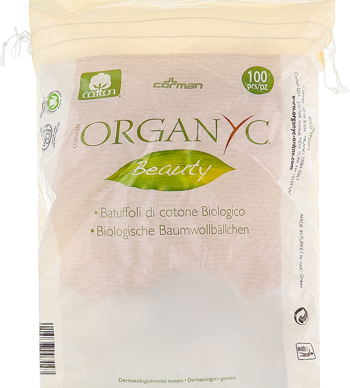 Płatki kosmetyczne z bawełny organicznej - Corman Organyc Beauty Cotton Balls — Zdjęcie N1