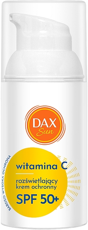 Rozświetlający krem ochronny z witaminą C SPF 50+ - Dax Sun Illuminating Protective Cream With Vitamin C SPF 50+ — Zdjęcie N1