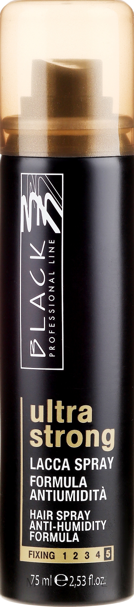 Mocny lakier do włosów - Black Professional Line Hairspray Ultra Strong Hold — Zdjęcie 75 ml