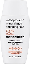 Kup Matujący fluid przeciwsłoneczny do twarzy SPF 50+ - Mesoestetic Mesoprotech Mineral Matt Antiaging Fluid 50+