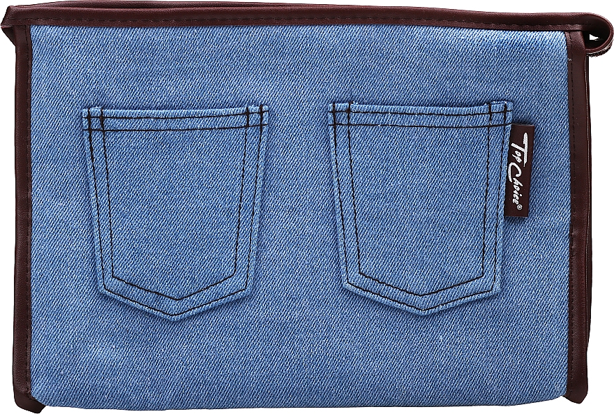 Kosmetyczka Real Jeans. Denim, 94552, niebieska - Top Choice — Zdjęcie N1