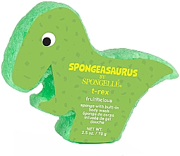 Gąbka pod prysznic wielokrotnego użytku dla dzieci T-Rex - Spongelle Spongeasaurus T-Rex Body Wash Infused Buffer — Zdjęcie N2