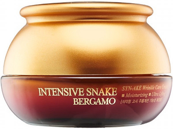Krem przeciwstarzeniowy z ekstraktem z jadu węża - Bergamo Intensive Snake Wrinkle Care Cream