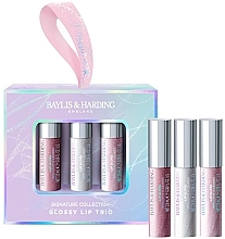 Zestaw - Baylis & Harding Jojoba Glossy Lip Trio Gift Set (lip/gloss/3x2.5ml) — Zdjęcie N1