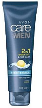 Żel do golenia i oczyszczania twarzy 2 w 1 - Avon Care Men Fresh Energy — Zdjęcie N1