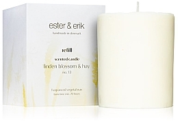 Kup Świeca aromatyczna Kwiat lipy i siano - Ester & Erik Scented Candle Refill Linden Blossom & Hay Nr 13 (wymienny wkład)