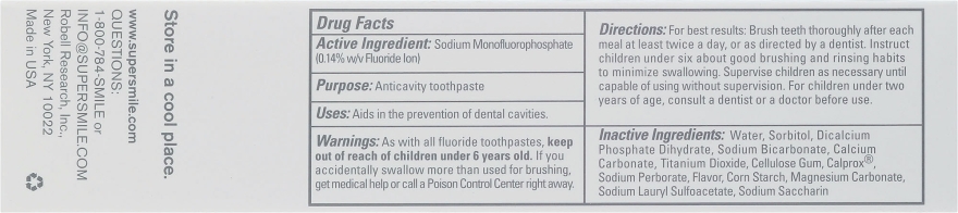 Profesjonalna pasta wybielająca do zębów Mroźna mięta - Supersmile Ice Mint Professional Teeth Whitening Toothpast — Zdjęcie N3