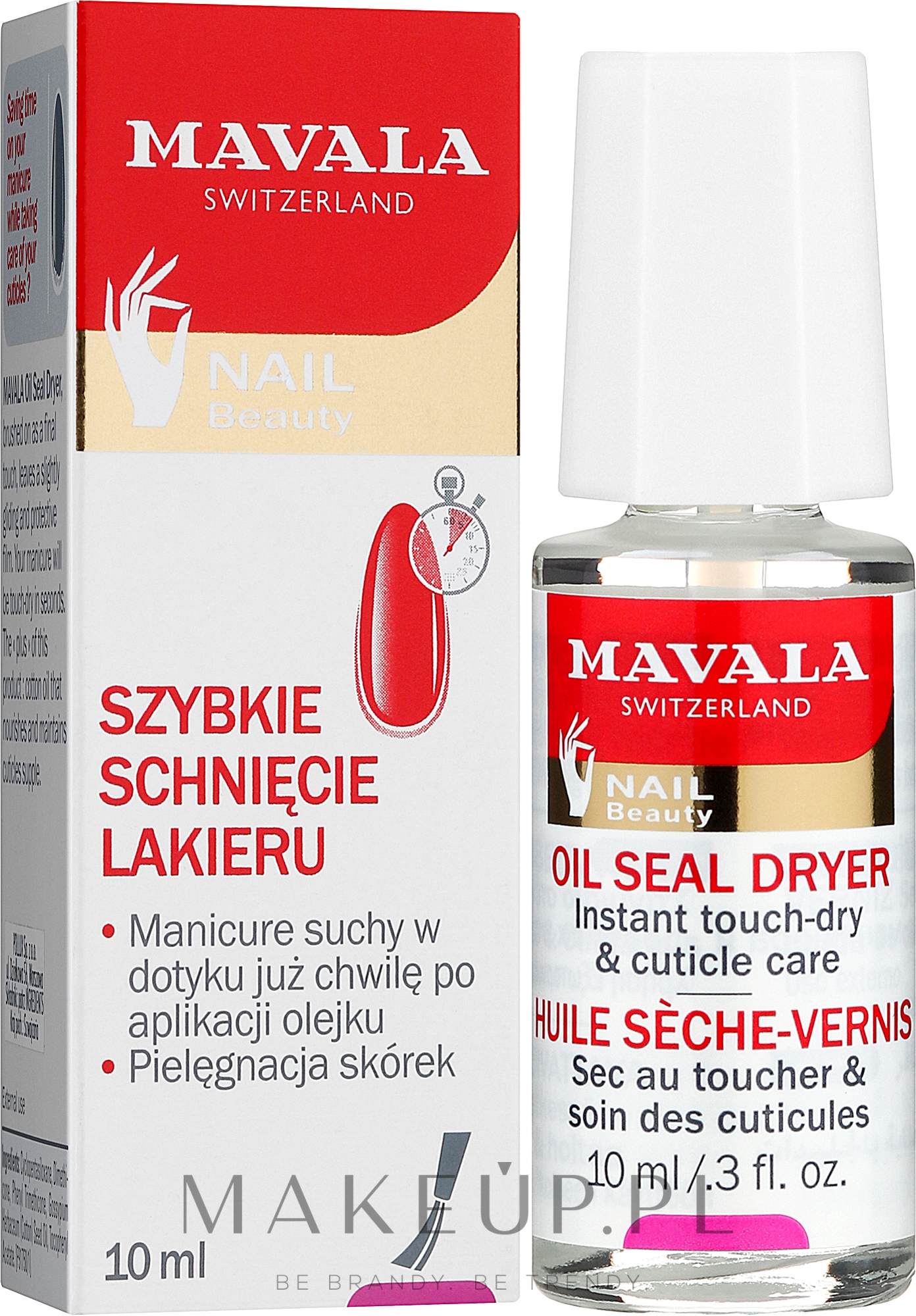 Olejowa odżywka przyspieszająca schnięcie lakieru do paznokci - Mavala Oil Seal Dryer — Zdjęcie 10 ml