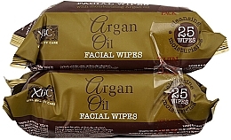 Chusteczki do mycia twarzy z olejkiem arganowym - Xpel Marketing Ltd Facial Wipes With Moisturizing Argan Oil — Zdjęcie N2
