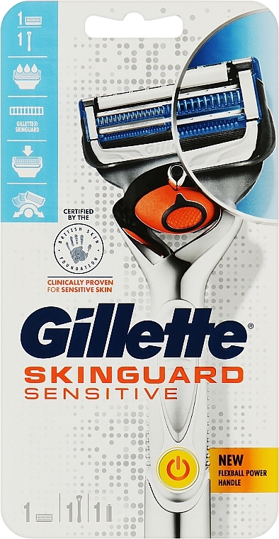 Golarka z 1 wkładem akumulatorowym - Gillette SkinGuard Sensitive — Zdjęcie N1