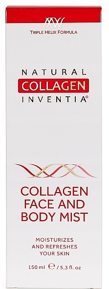 Mgiełka kolagenowa do twarzy i ciała - Natural Collagen Inventia Face And Body Mist — Zdjęcie N2