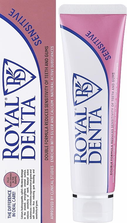 Pasta do wrażliwych zębów Cząsteczki srebra - Royal Denta Sensitive Silver Technology Toothpaste — Zdjęcie N2