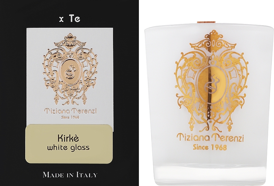 Tiziana Terenzi Kirke White Glass - Świeca zapachowa w szkle — Zdjęcie N2