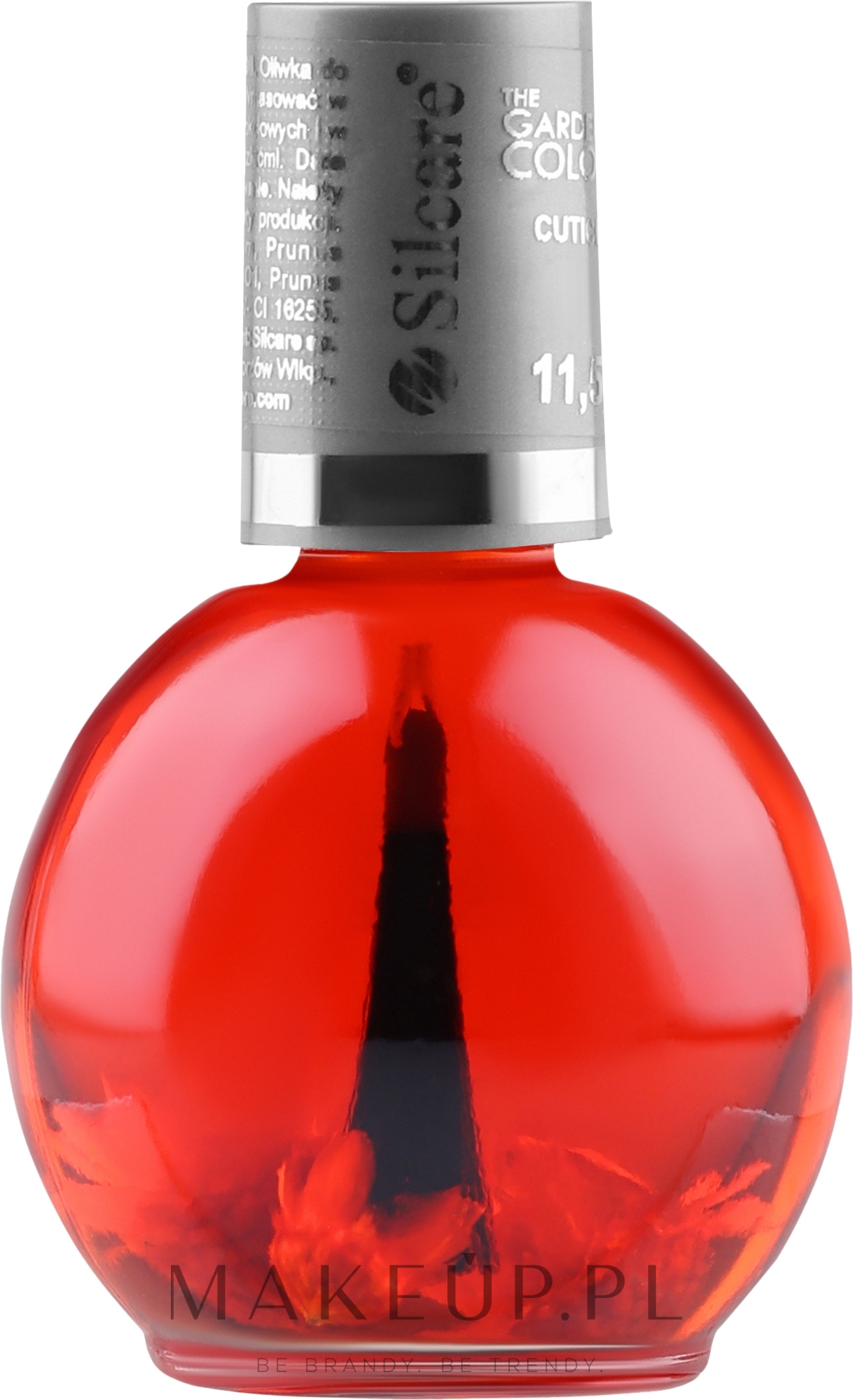 Kwiatowy olejek do paznokci i skórek - Silcare Cuticle Oil Strawberry Crimson — Zdjęcie 11.5 ml