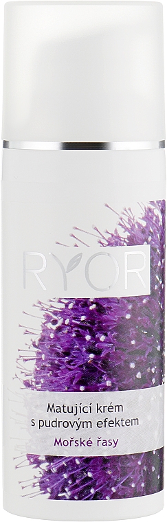 Matujący krem do twarzy z algami morskimi - Ryor Mattifying Cream With Powder Effect — Zdjęcie N2