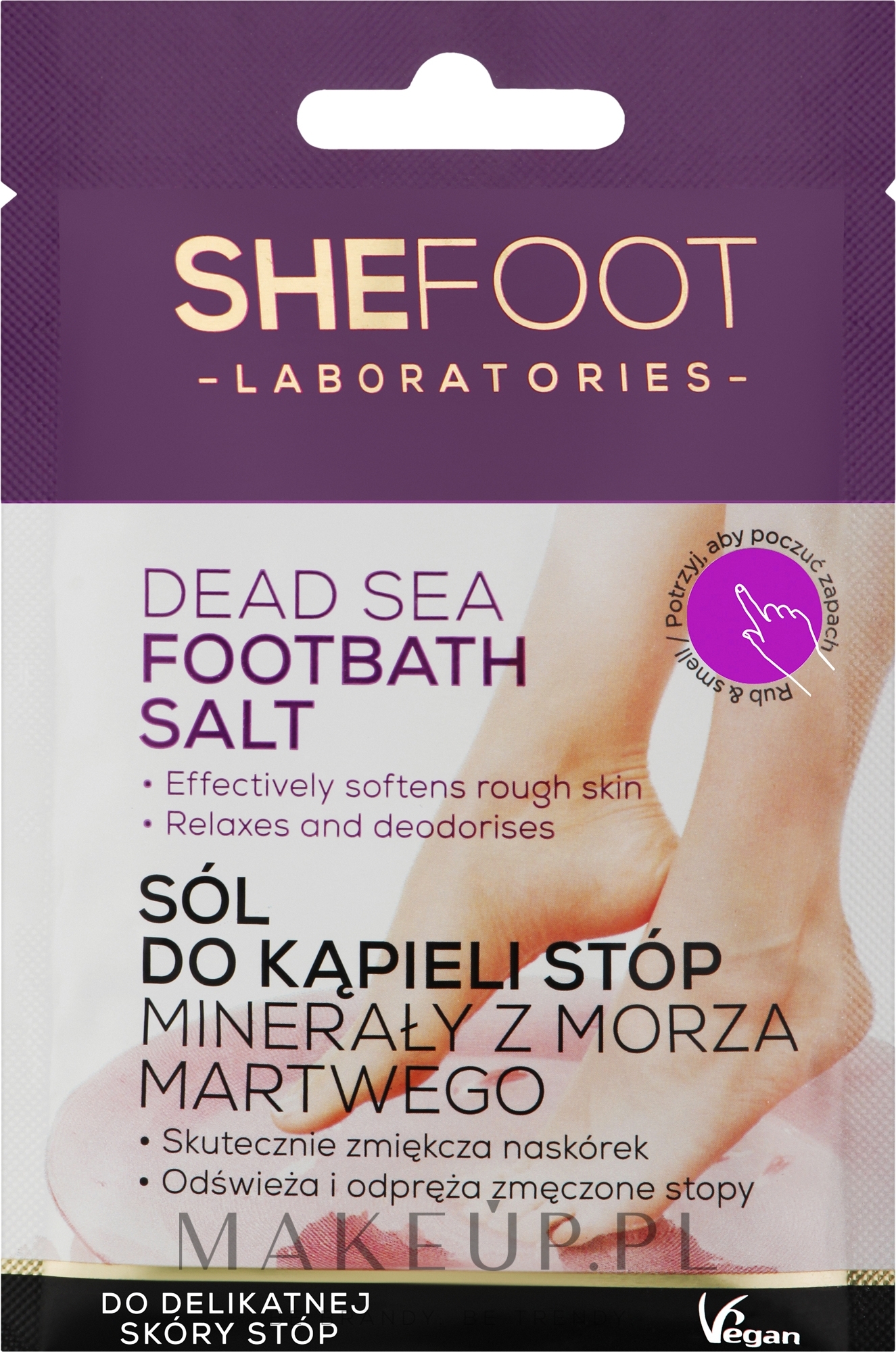 Sól do kąpieli stóp z minerałami z Morza Martwego - SheFoot Foothbath Salt — Zdjęcie 55 g