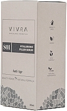 Serum przeciwstarzeniowe z kwasem hialuronowym - Vivra Hyaluronic Filler Serum Anti-Age — Zdjęcie N4