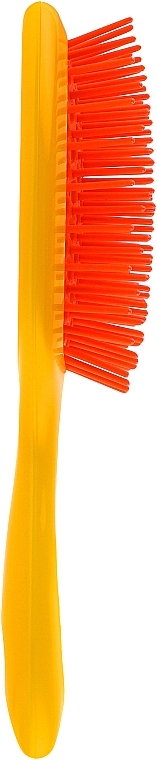 Szczotka do włosów 17,5 x 7 cm, żółto-pomarańczowa - Janeke Small Superbrush Fluo Yellow Orange — Zdjęcie N2