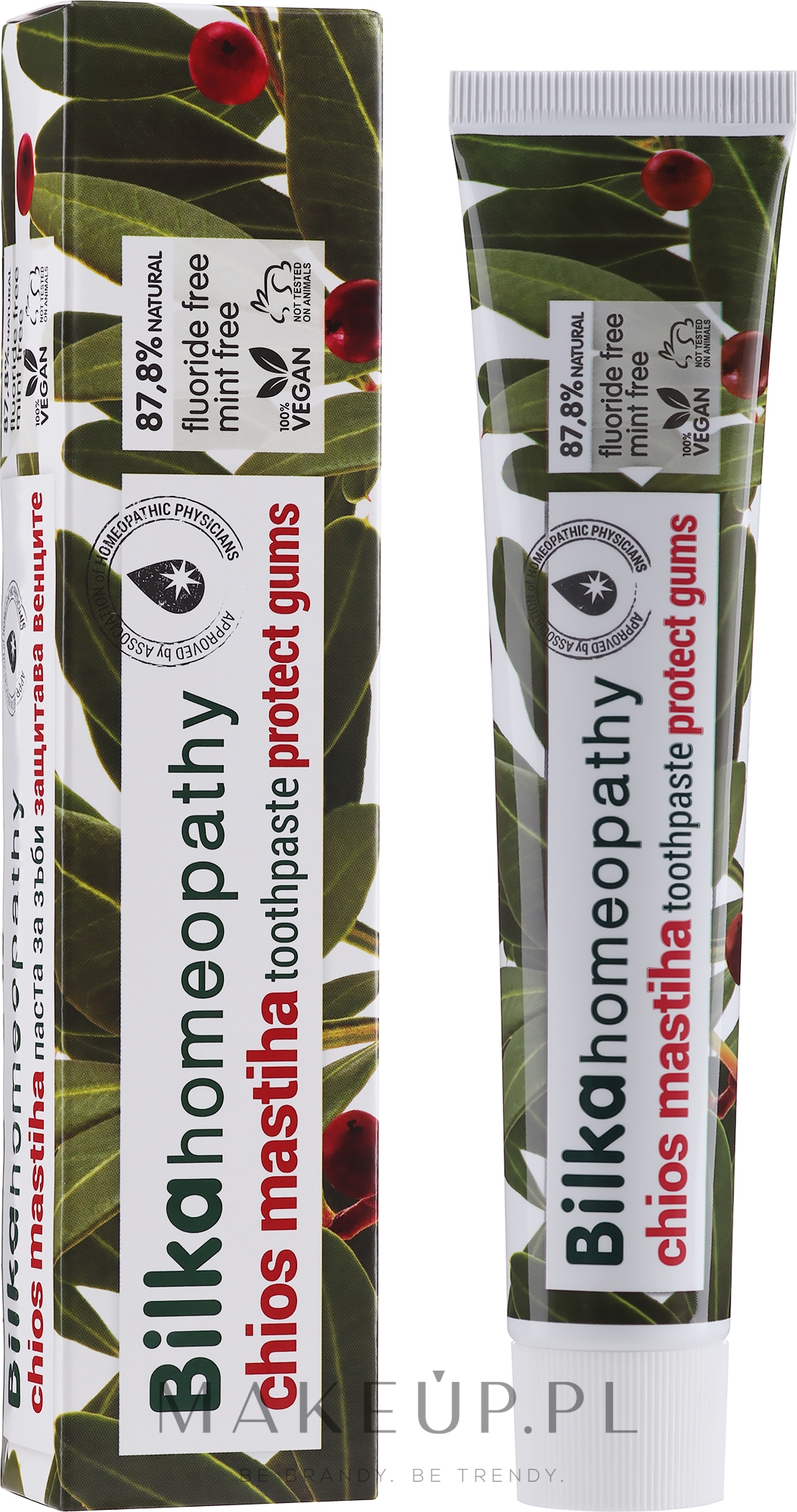 Homeopatyczna pasta do zębów Mastyks - Bilka Homeopathy Chios Mastiha Toothpaste — Zdjęcie 75 ml