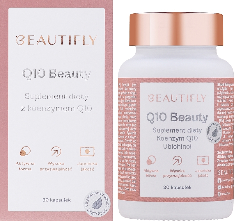 Suplement diety Koenzym Q10 Ubichinol - Beautifly Q10 Beauty Dietary Supplement — Zdjęcie N1