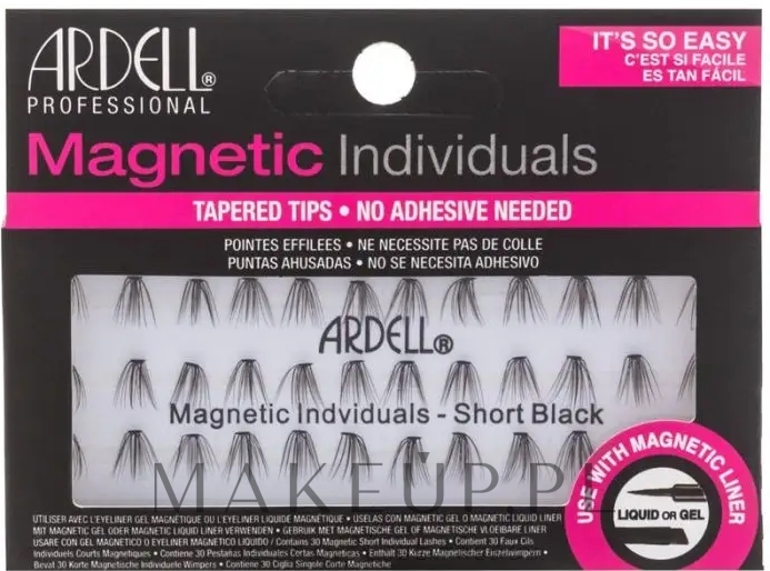 Kępki sztucznych rzęs - Ardell Magnetic Individuals Short Black — Zdjęcie 36 szt.