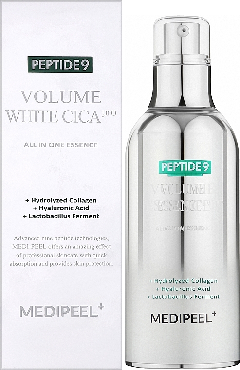 Rozjaśniająca esencja do twarzy - MEDIPEEL Peptide 9 Volume White CICA Essence Pro — Zdjęcie N2