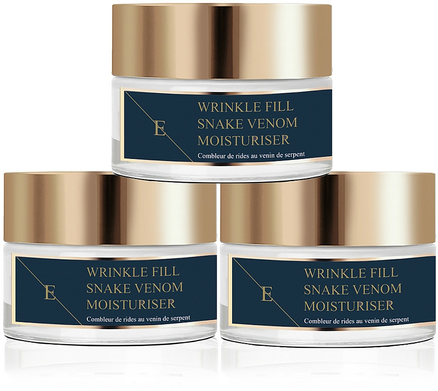 Zestaw kremów - Eclat Skin London Wrinkle Fill Snake Venom Moisturiser (f/cr/3x50ml) — Zdjęcie N1