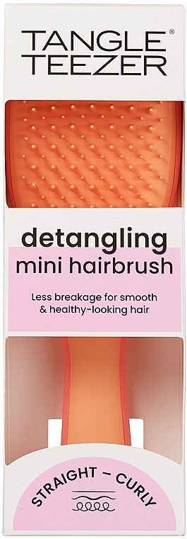 Szczotka do włosów - Tangle Teezer The Ultimate Detangler Mini Salmon Pink & Apricot — Zdjęcie N3