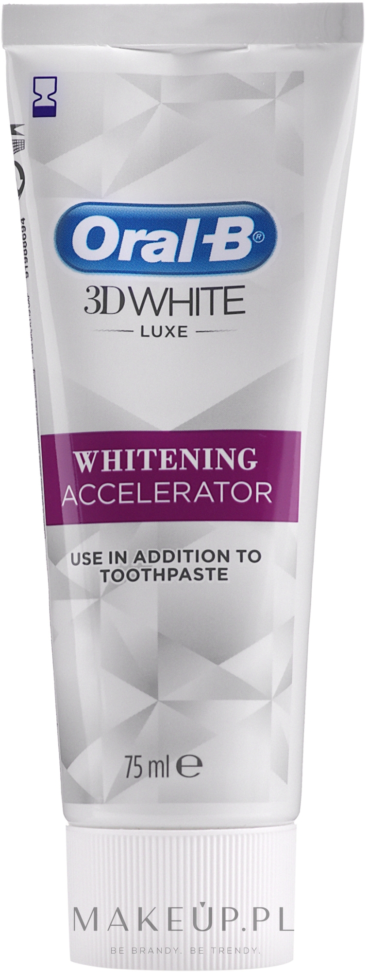 Oom of meneer Mentor ginder Oral-B Toothpaste 3D White Luxe Whitening Accelerator - Wybielająca pasta  do zębów | Makeup.pl