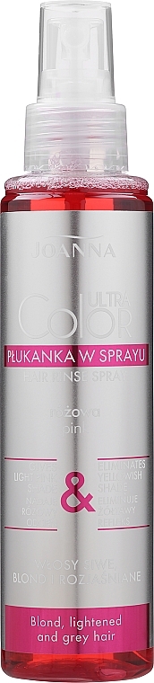 Różowa płukanka w sprayu do włosów - Joanna Ultra Color System — Zdjęcie N1