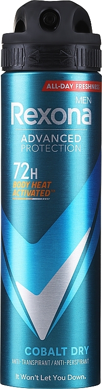 Antyperspirant w sprayu - Rexona Antiperspirant Advanced Protection Cobalt Dry 72H — Zdjęcie N1