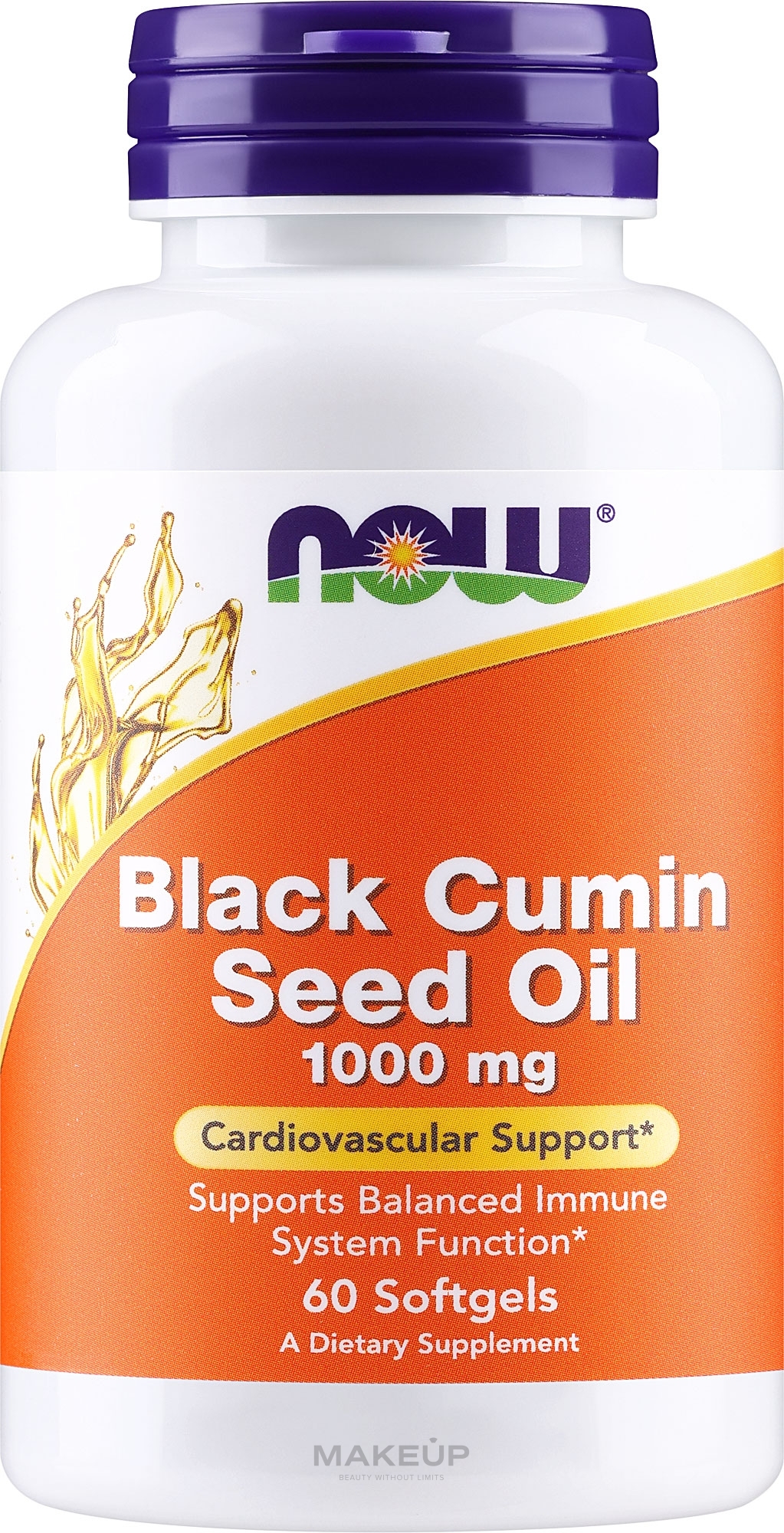 Suplement diety Olej z czarnuszki 1000 mg - Now Foods — Zdjęcie 60 szt.